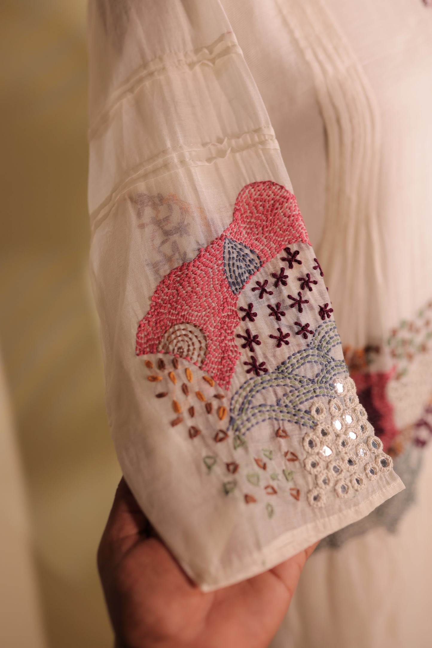 Mirror kantha Co-ord set