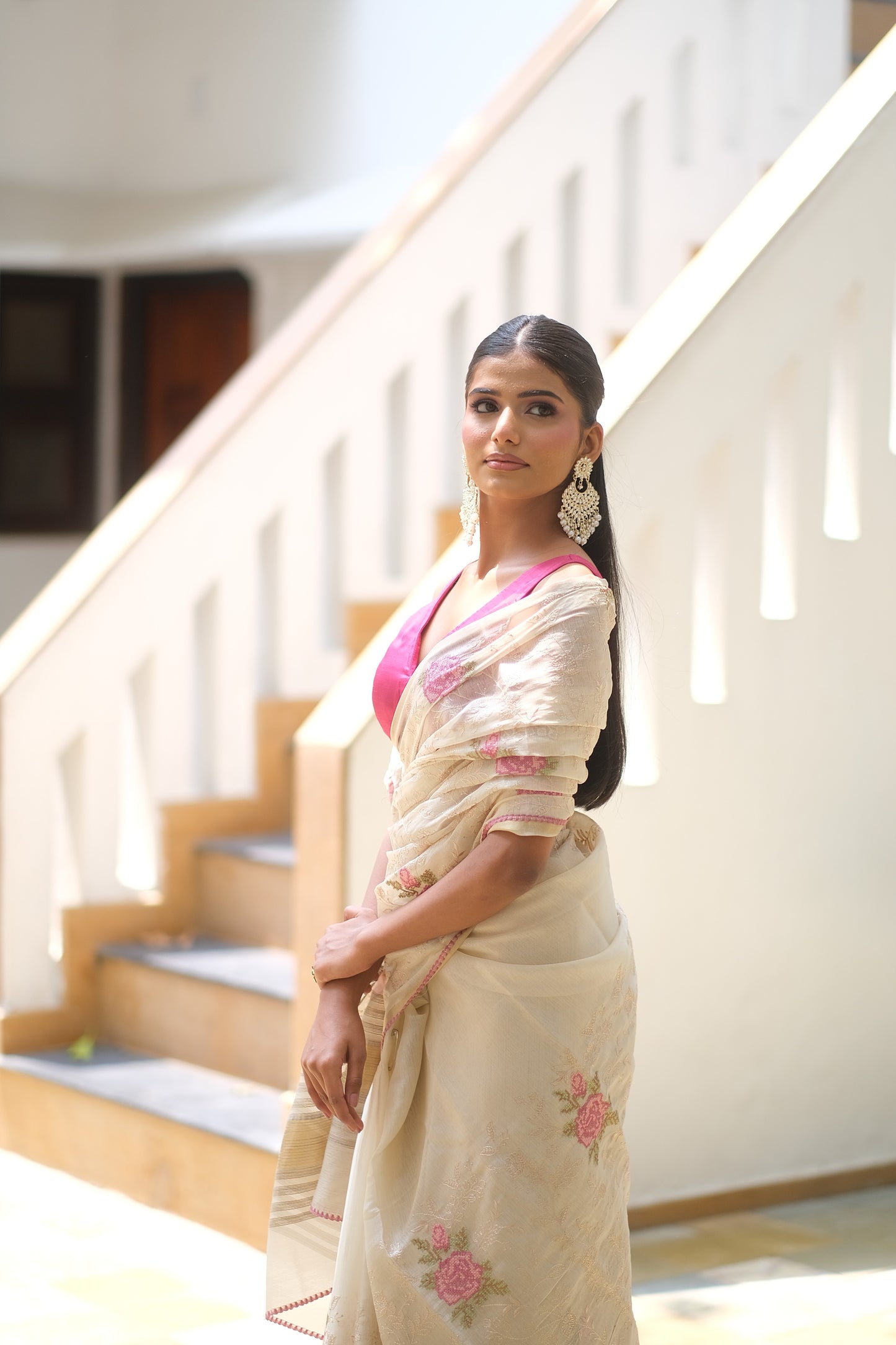 Tussar silk handloom saree
