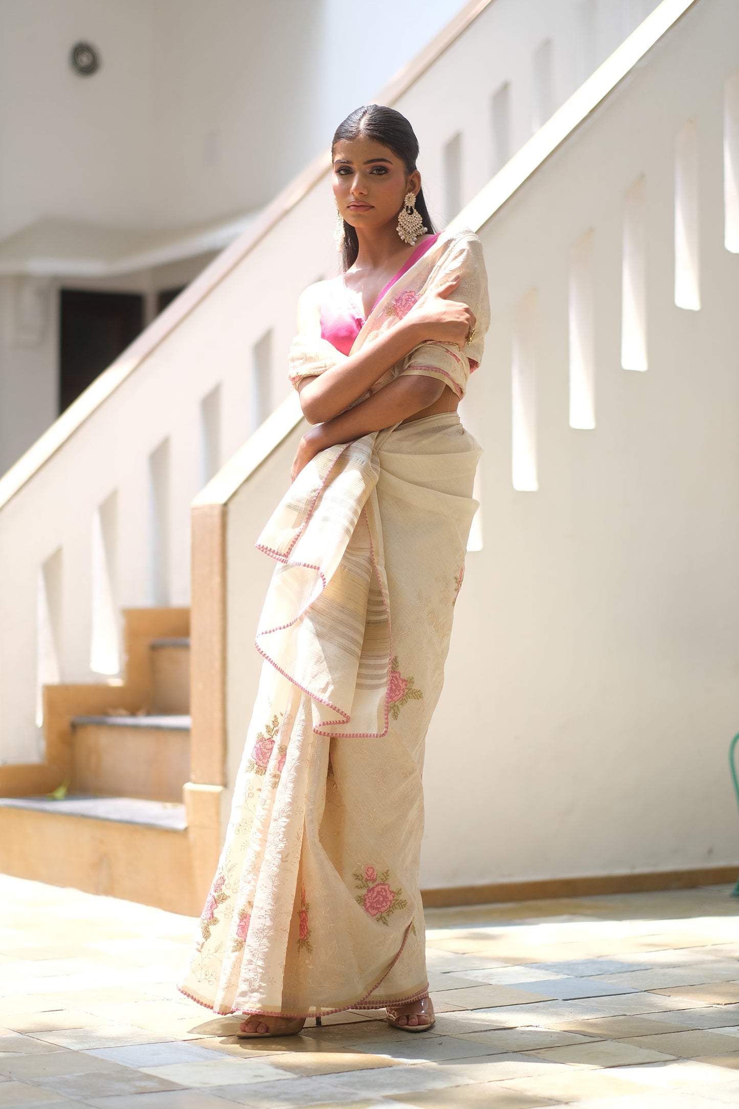 Tussar silk handloom saree