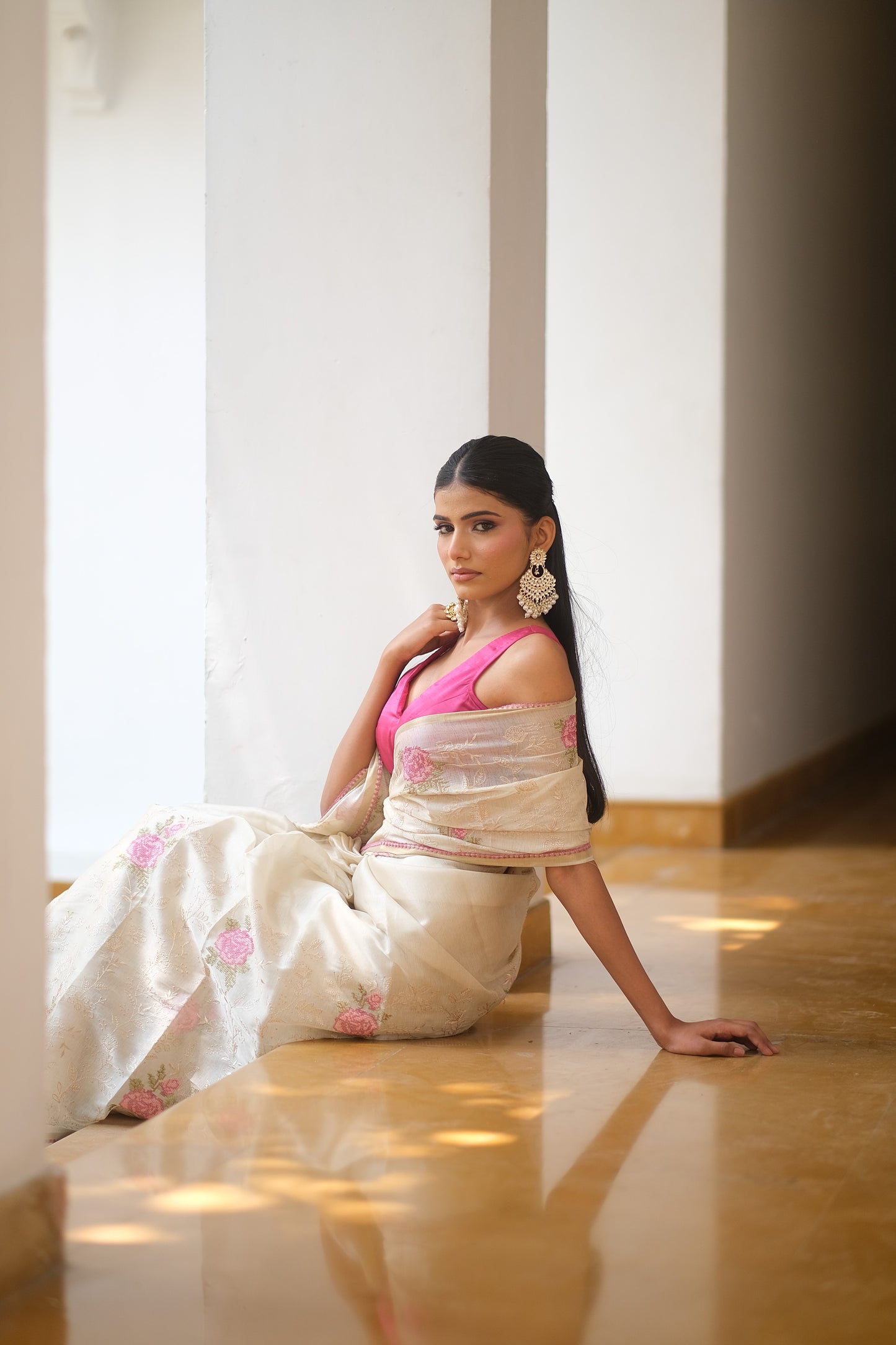 Tussar silk handloom saree