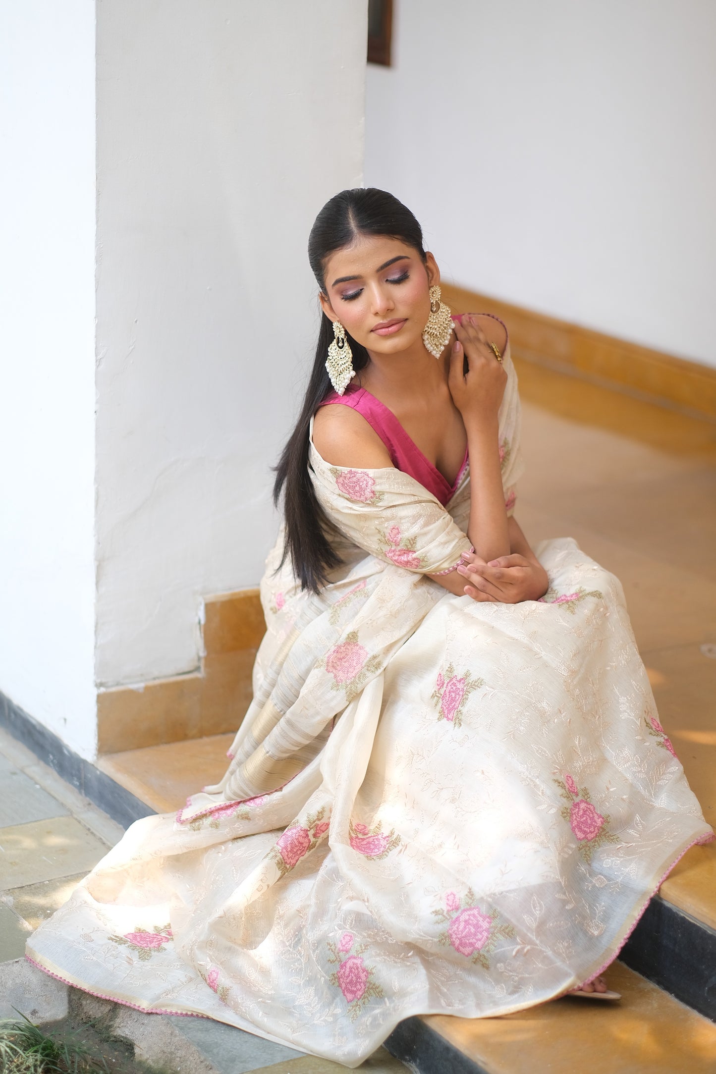 Tussar silk handloom saree