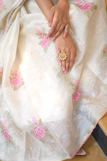 Tussar silk handloom saree