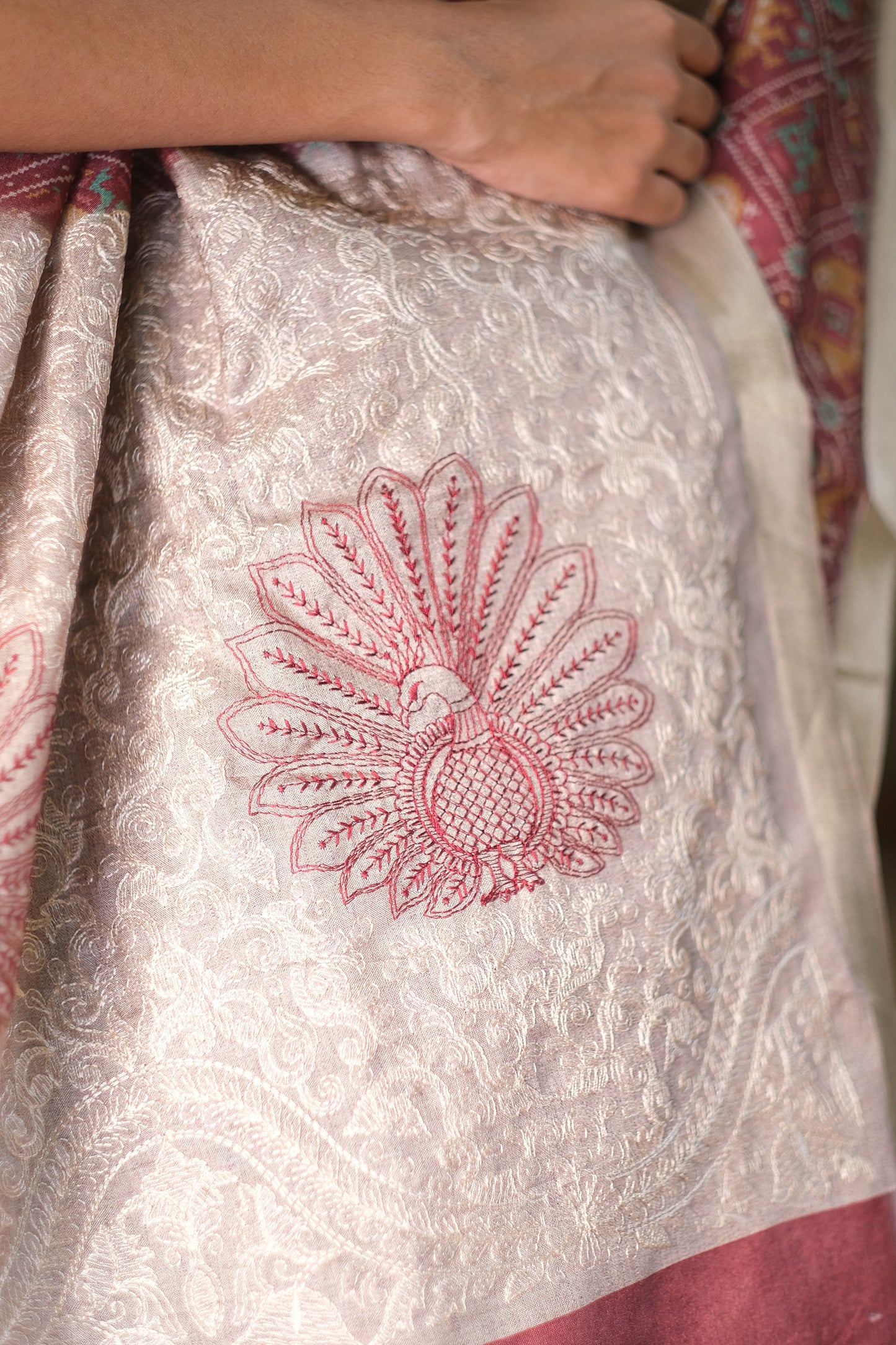 Tussar patola saree