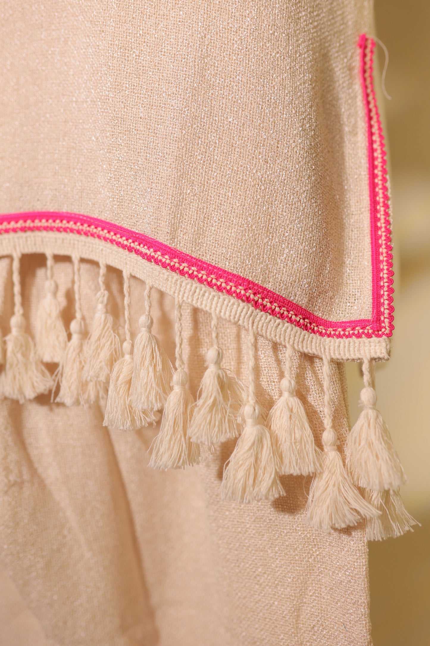 Boho cowrie special jute linen designer Co-ord set