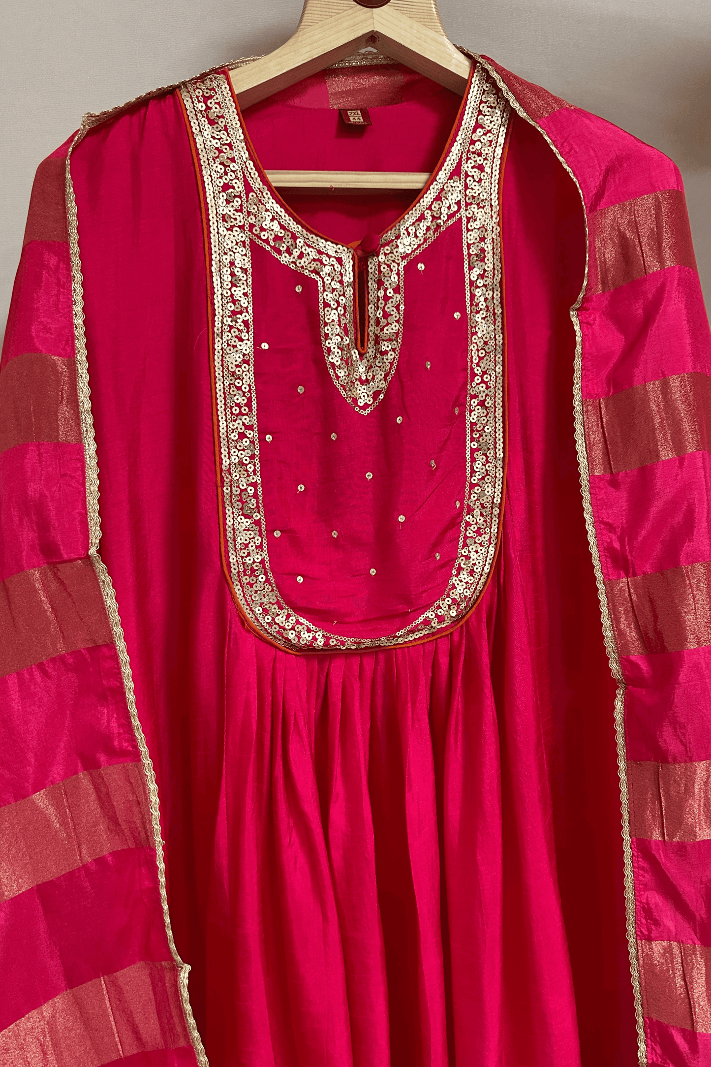 Pink Silk Suit