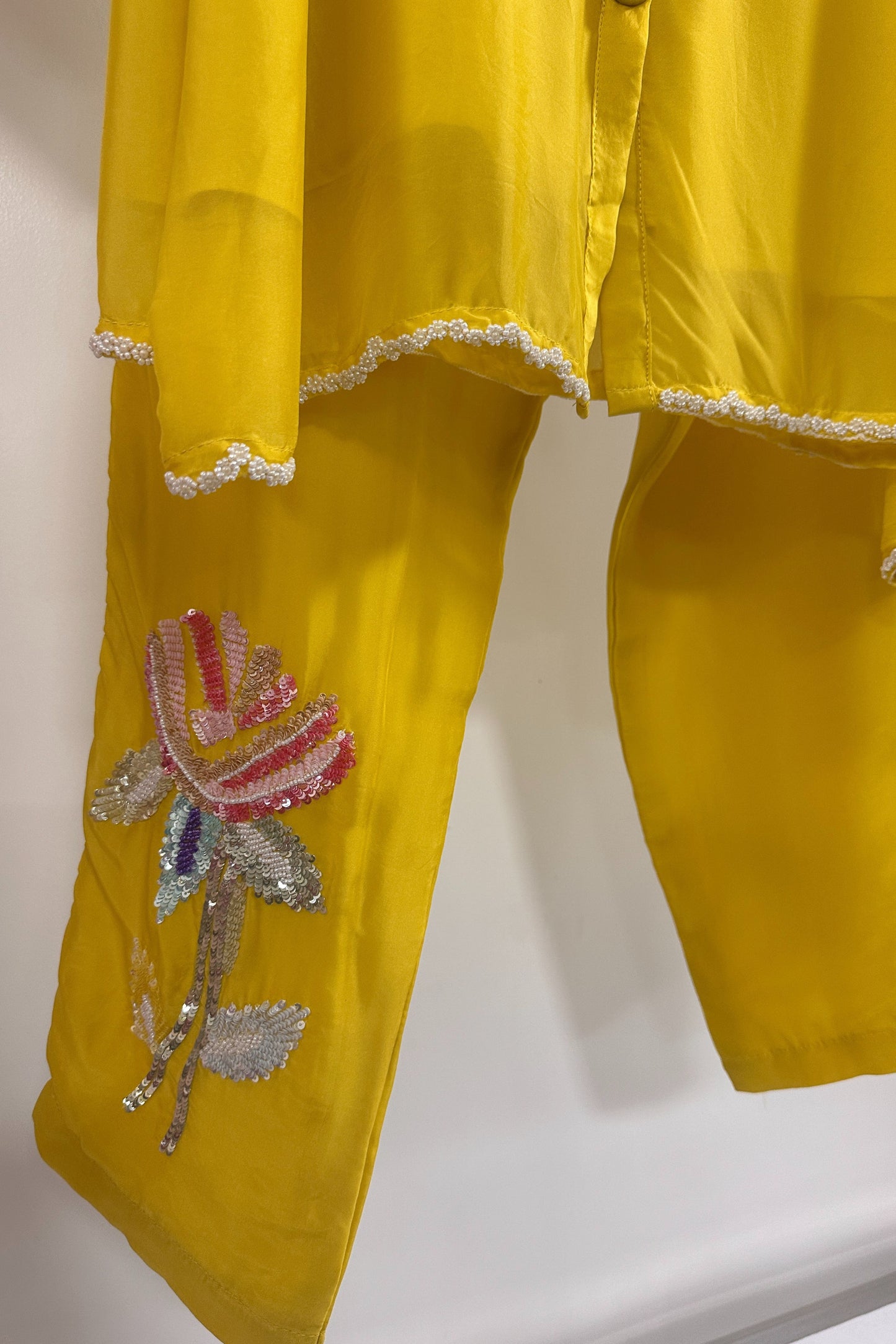 Handwork special H O bamber silk designer Co-ord set