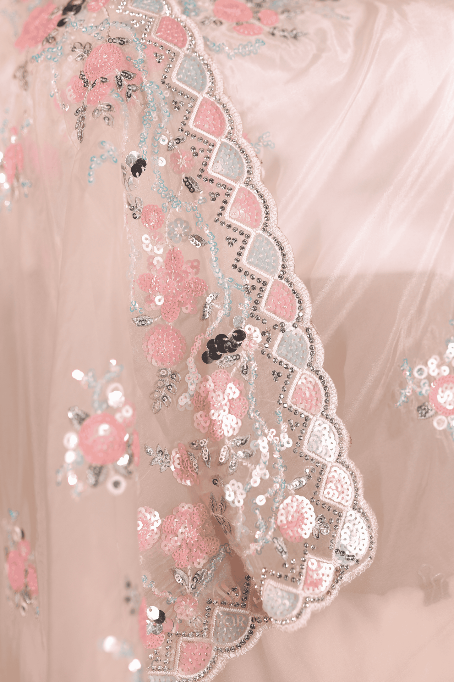 Pearl Mist Organza Saree