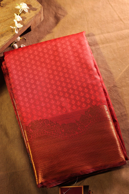 Maroon Kanchipuram Silk Saree