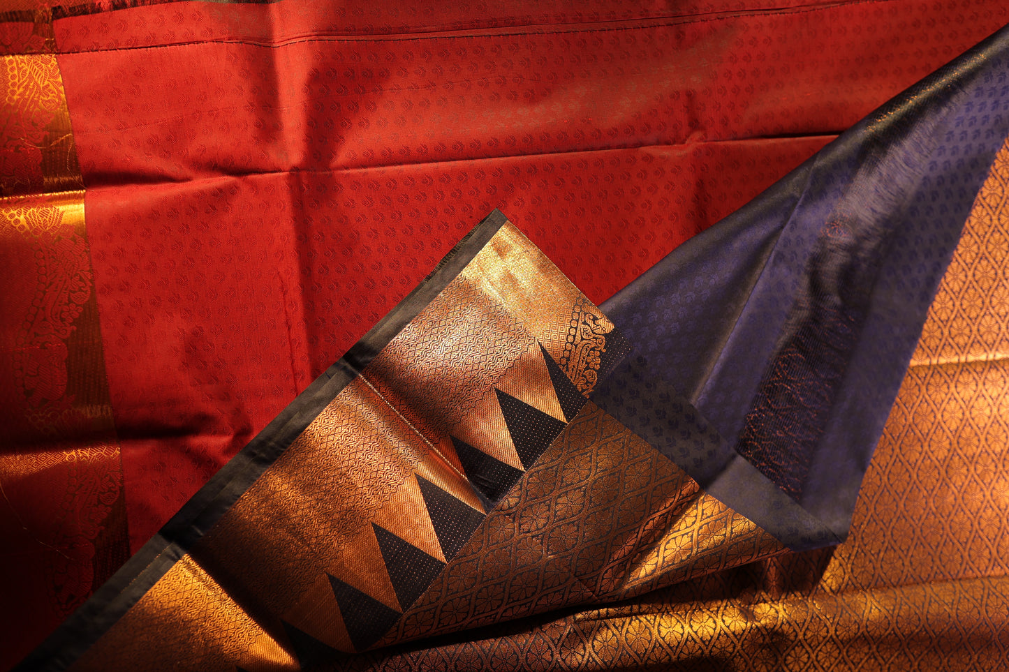 Maroon Kanchipuram Silk Saree