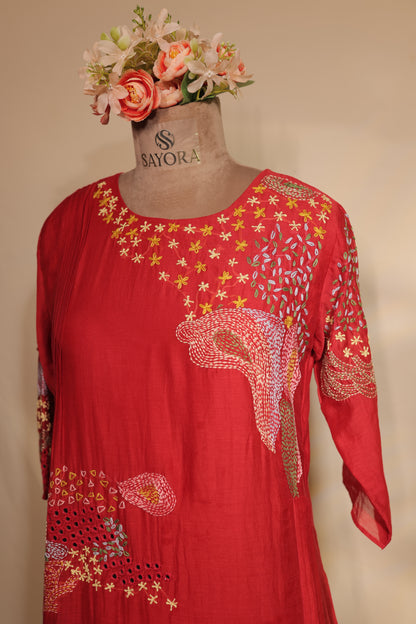 Mirror kantha Co-ord set