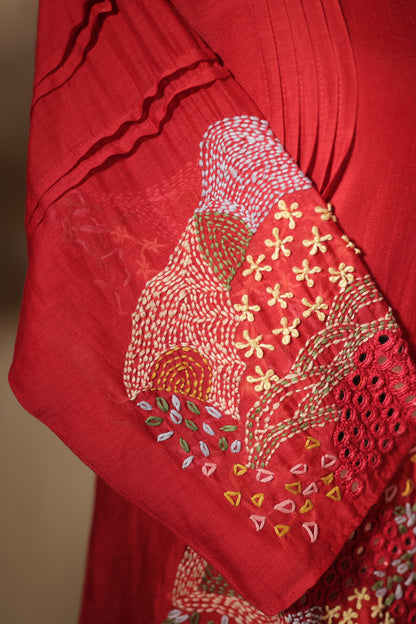 Mirror kantha Co-ord set