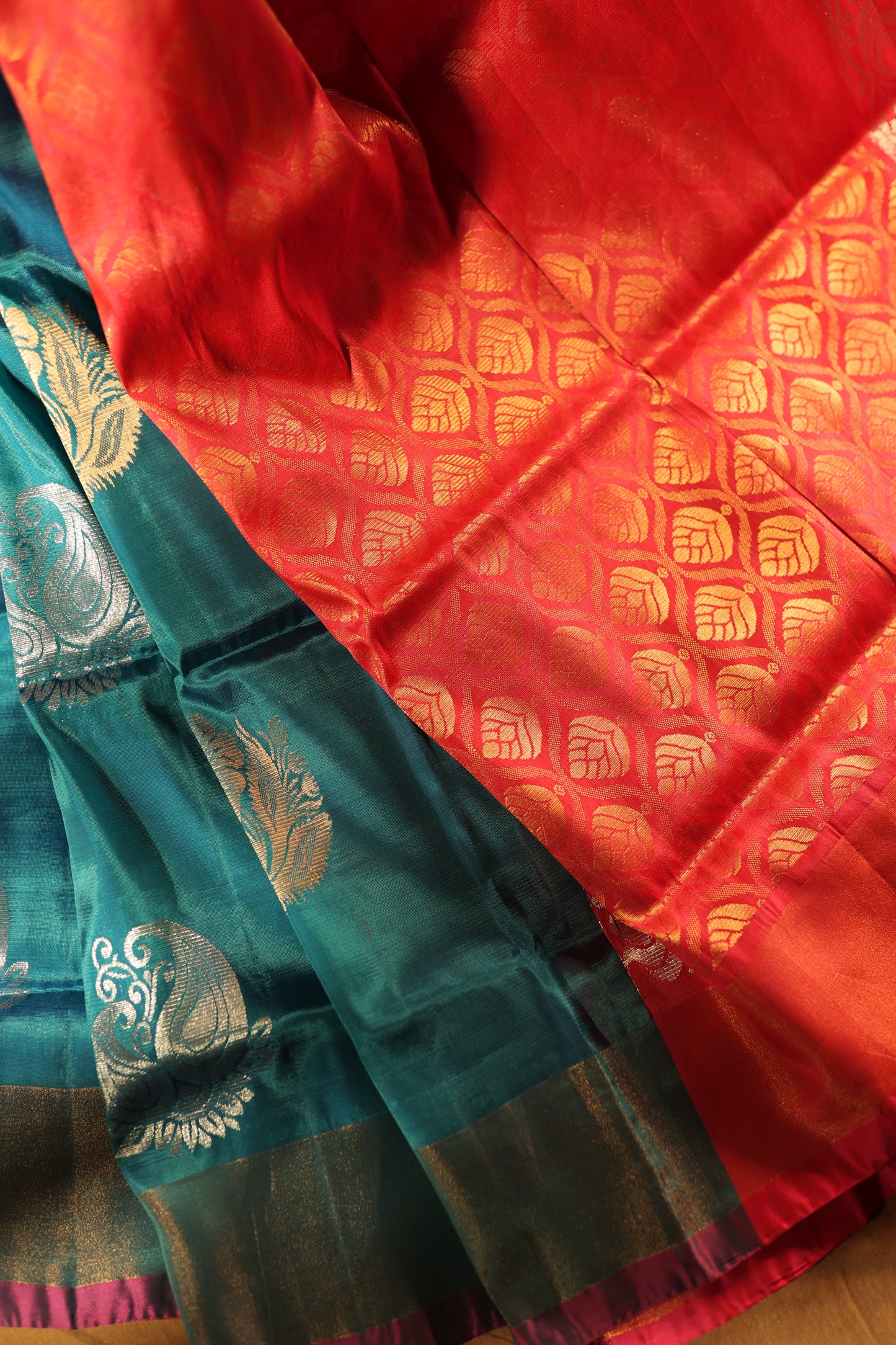 Blue Kanchipuram Silk Zari Border Saree