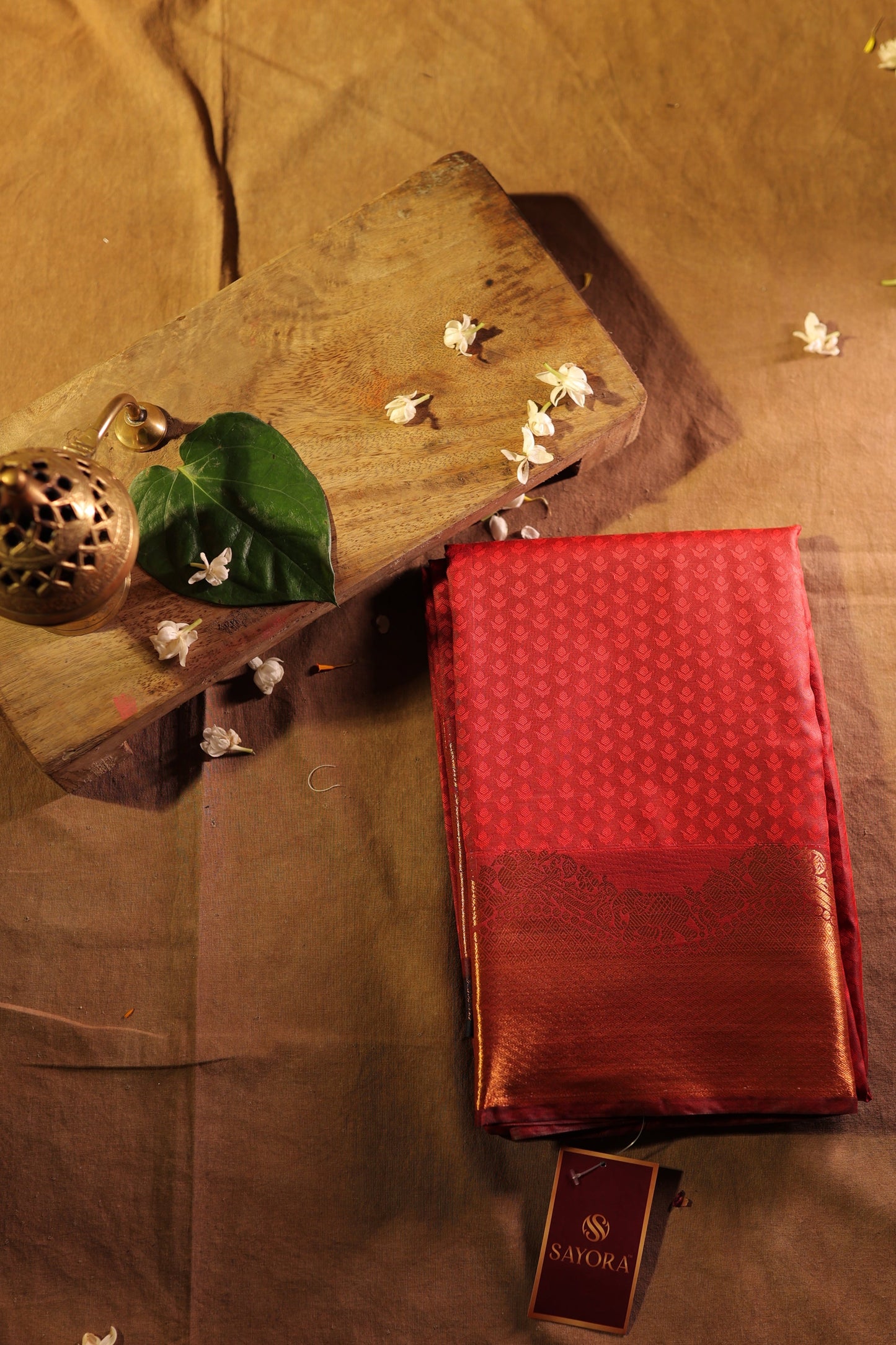 Maroon Kanchipuram Silk Saree