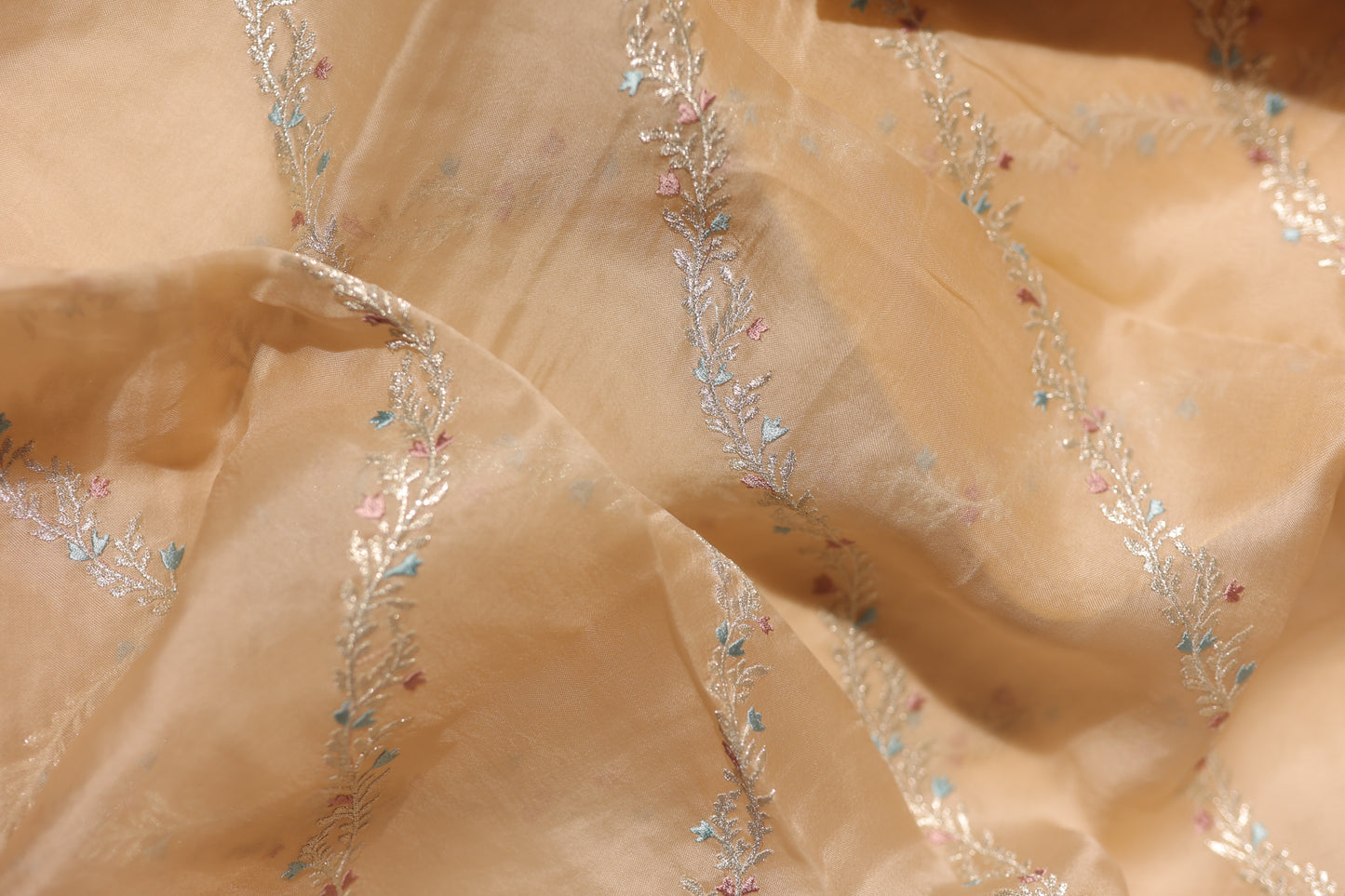Unstitched organza suit
