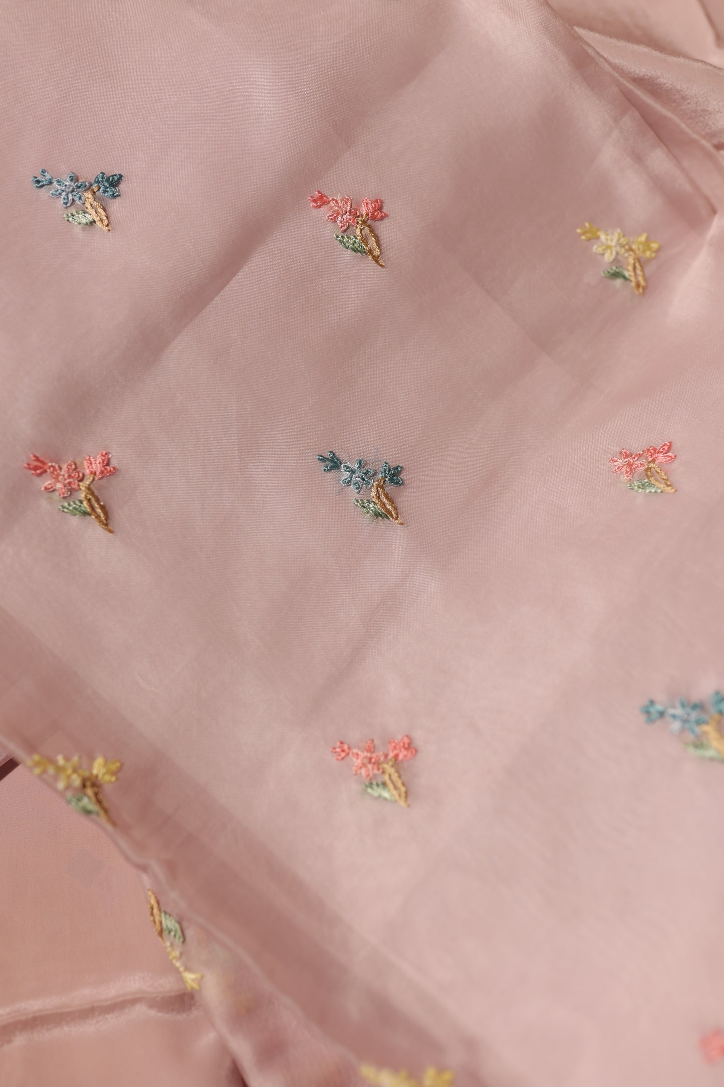 Hand Embroidered Organza Suit