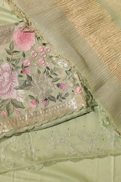 Mint queen organza