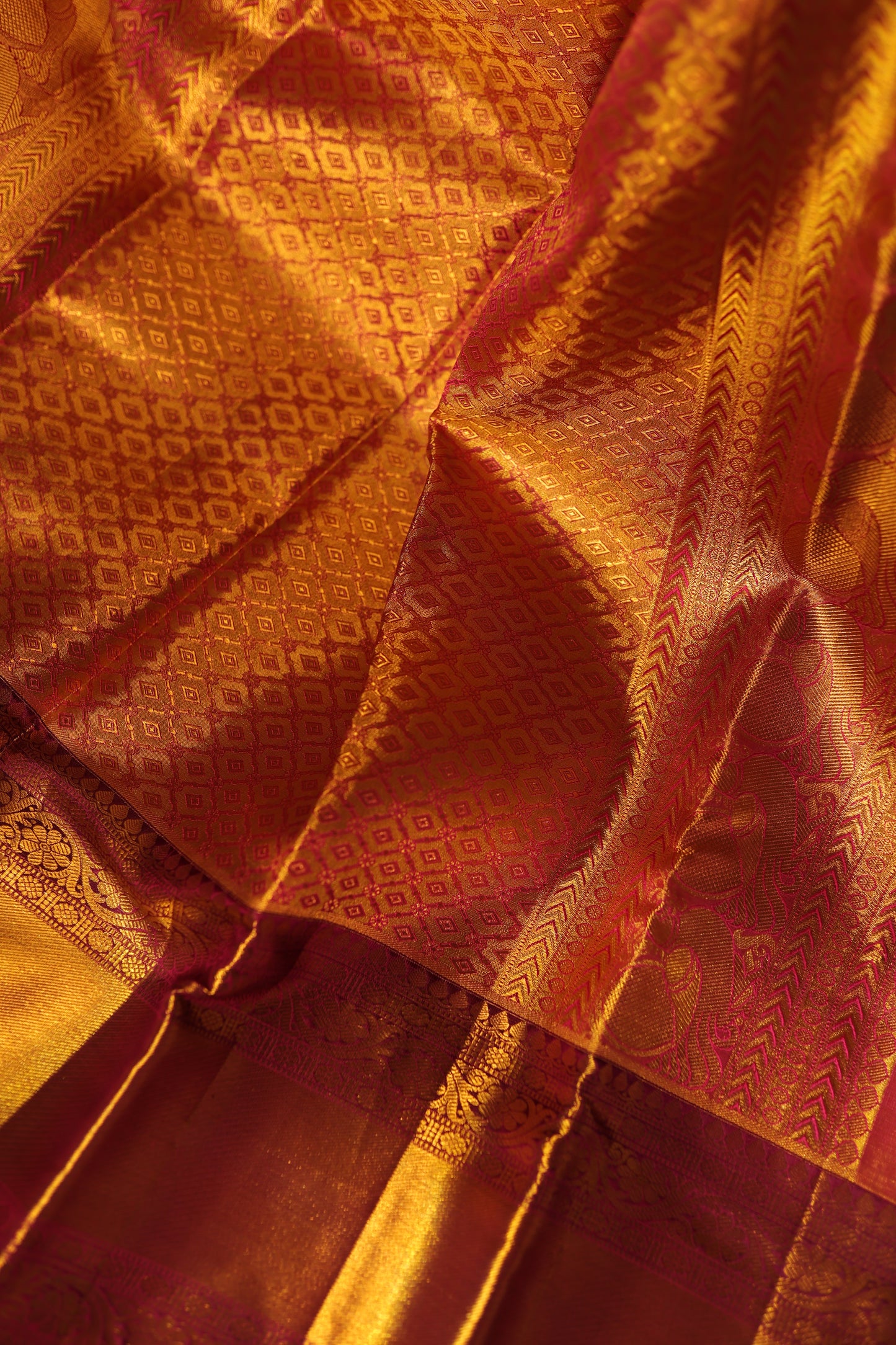 Pink Kanchipuram Silk Saree