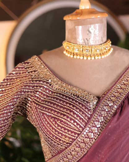 Sabyasachi inspired organza saree