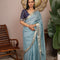 Crepe Viscose Silk Saree With Stitched Embroidered Gharchola Blouse
