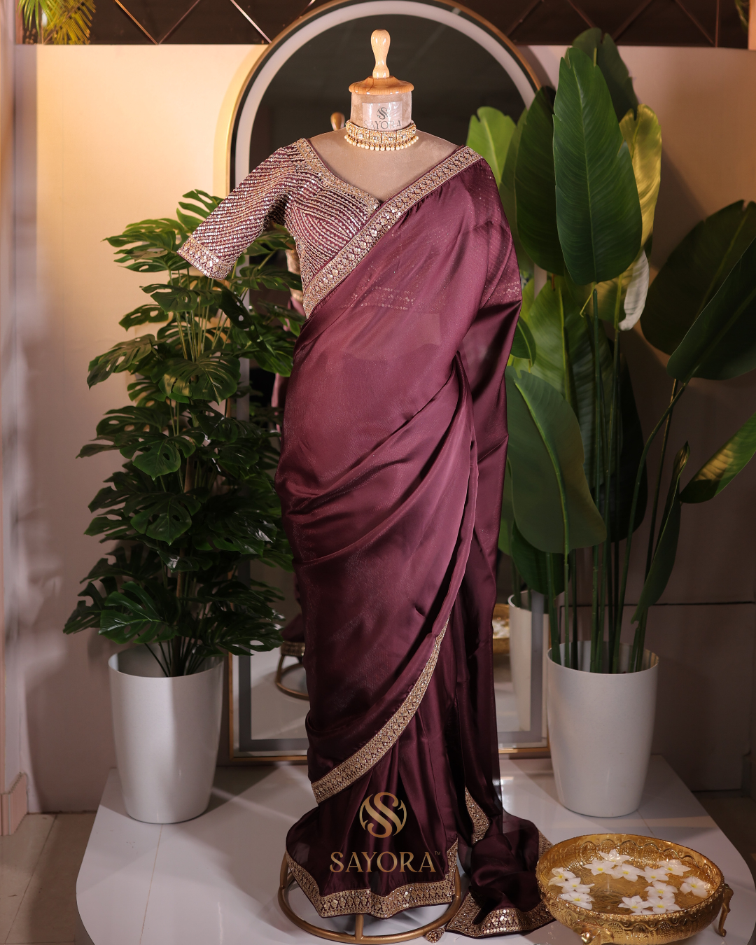 Sabyasachi inspired organza saree