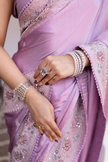 Lavender love saree