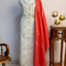 Banarasi Weaved Off-White Zardozi Special Parrot Motif Unstitched Suit Set
