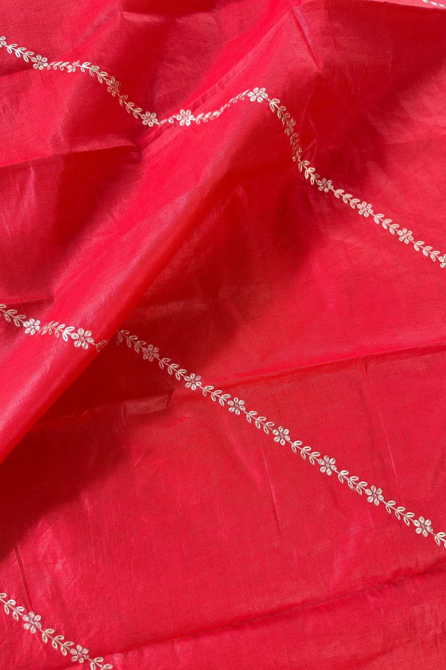 Banarasi Weaved Off-White Zardozi Special Parrot Motif Unstitched Suit Set
