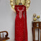 Bandhni Red Gajji Silk Unstitched Suit Set With Gota Patti Work