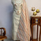 Beige Tissue Parrot Zardozi Handwork Unstitched Suit Set