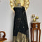 Black Chanderi Gold Zari Jamdani Weaving Unstitched suit Set