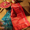 Blue Kanchipuram Silk Zari Border Saree