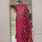 Chanderi Zardozi Embroidered Pink Unstitched Suit Set With Rangkat Dupatta