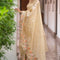 Golden tissue saree