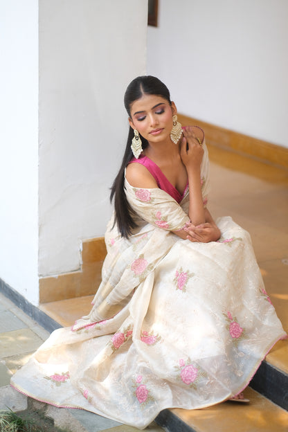 Tussar silk handloom saree