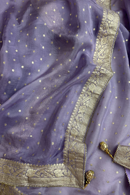 Floral Printed 3 piece Lavender Set