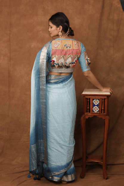 Kathputli Pure Viscose Saree