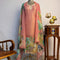 Muslin Silk Pink Digital Printed Hand Embroidered Unstitched Suit Set