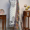 Off-White Chinon Silk Digital Printed Unstitched Suit Set