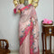 Raw Linen Silk Summer Special Saree With Stitched Designer Blouse