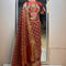Tissue Silk Saree with Stitched Goddess Laxmi Designer Blouse
