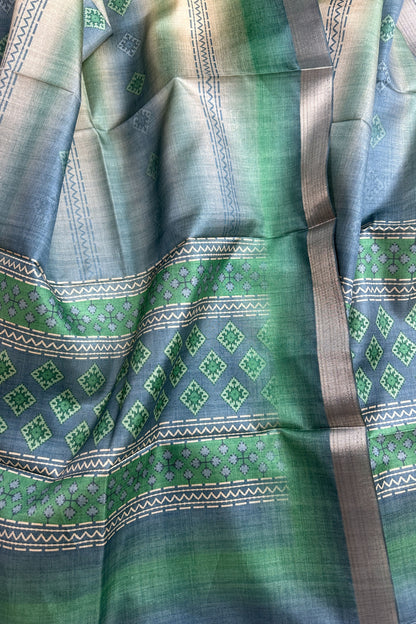 Transformative Teal Unstitched 3 Piece Suit Set