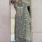 Tussar Linen Thread Embroidered Unstitched Suit Set With Designer Dupatta