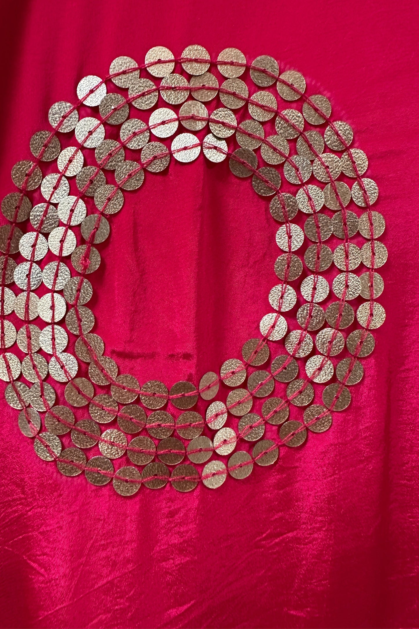 Rani pink sequins detailing Crepe Co-ord set