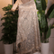 Metallic Moonlight Tissue Silk Saree With Floral Zari Border