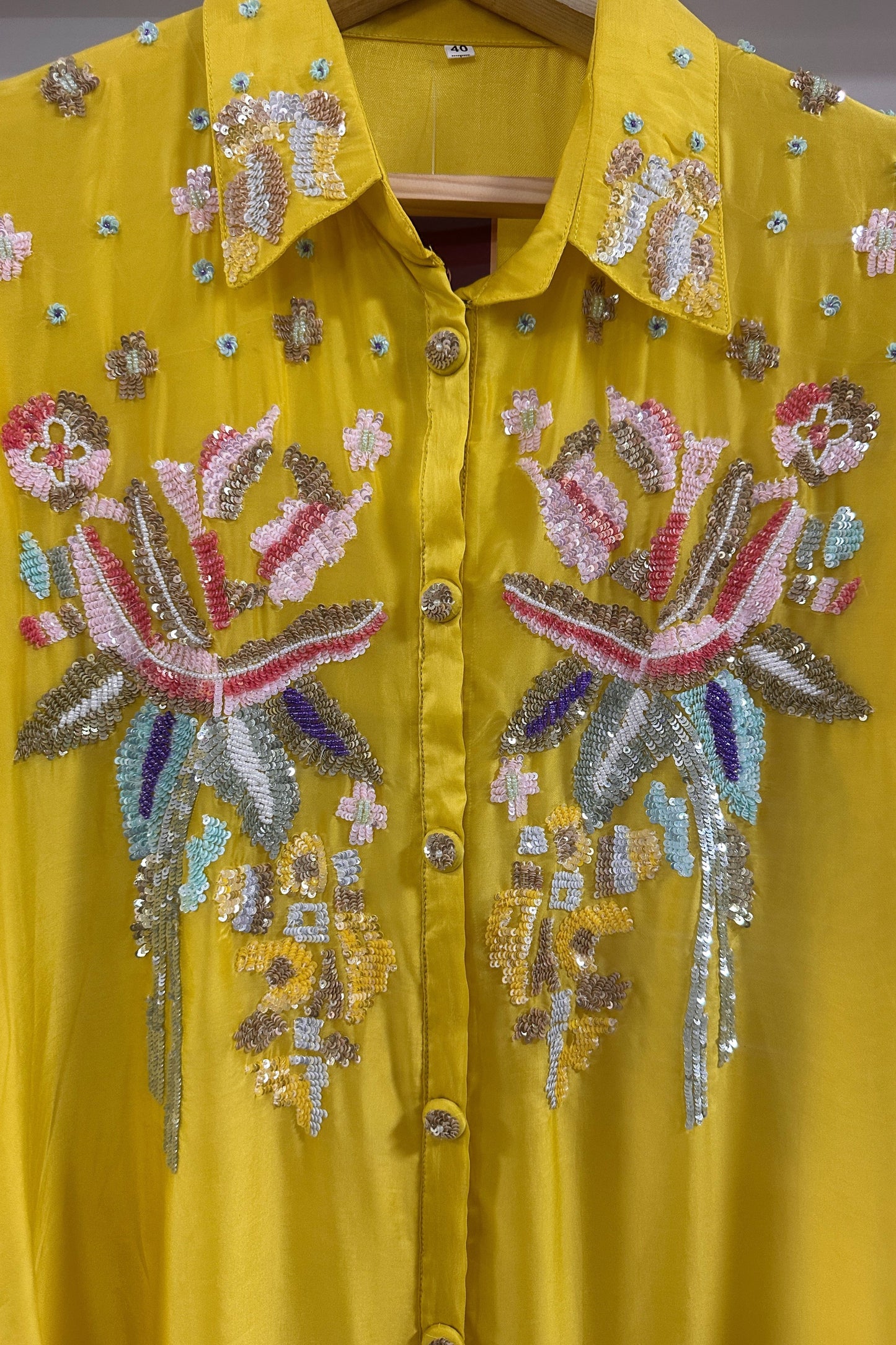 Handwork special H O bamber silk designer Co-ord set