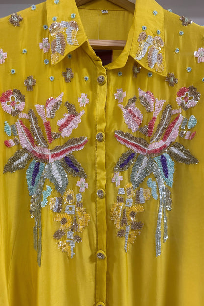 Handwork special H O bamber silk designer Co-ord set