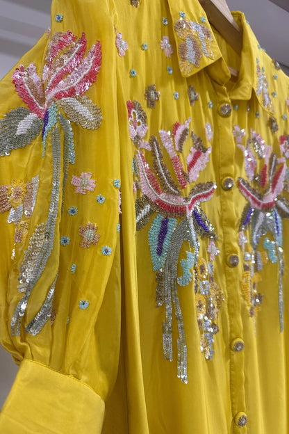 Handwork special H O bamber silk designer Co-ord set