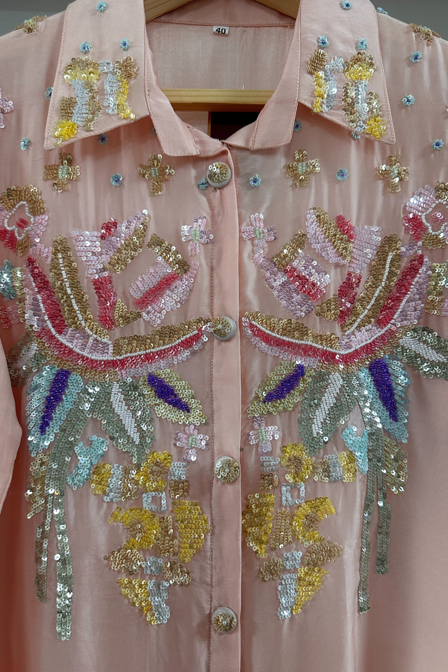 Handwork special H O bamber silk designer Co-ord set