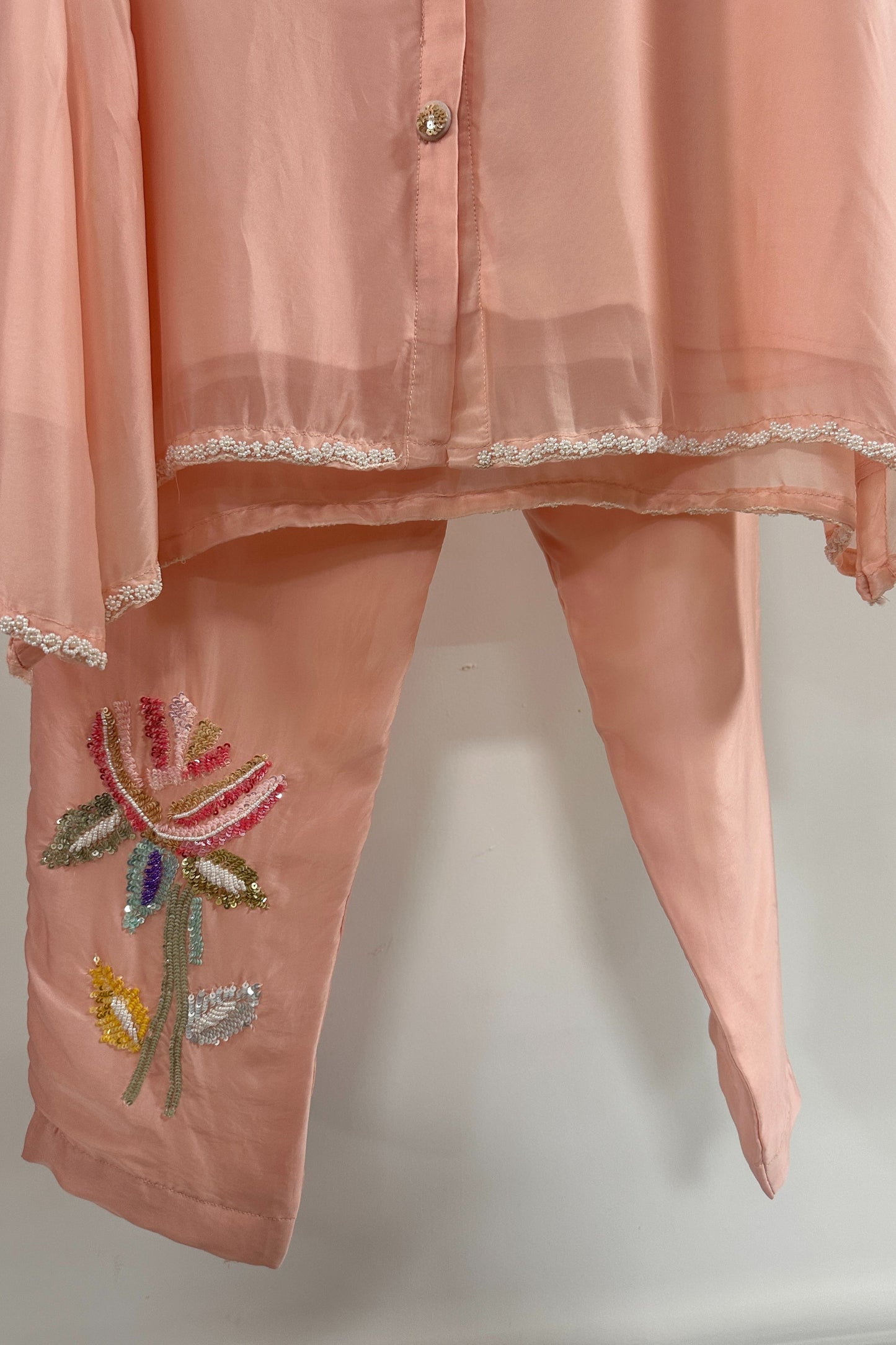 Handwork special H O bamber silk designer Co-ord set