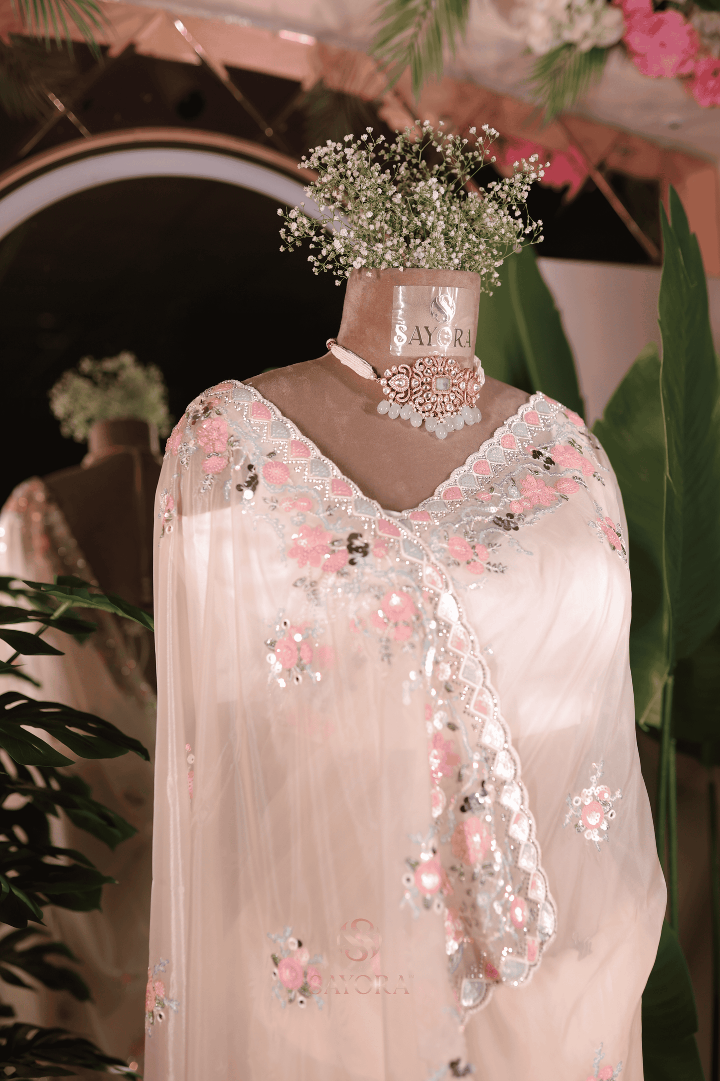 Pearl Mist Organza Saree
